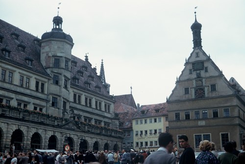 Rothenburg town square - 1961